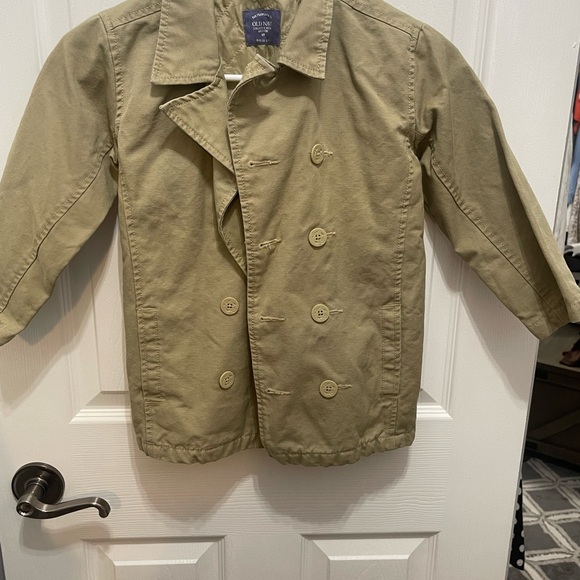 Old navy 5 T tan jacket button down - Picture 2 of 13